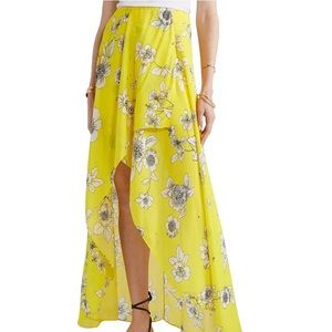 ALICE + OLIVIA
wrap-effect floral-print chiffon maxi skirt yellow